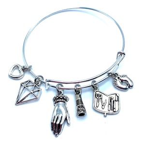 Nail Technician Bracelet Manicurist Salon Bangle Charms
